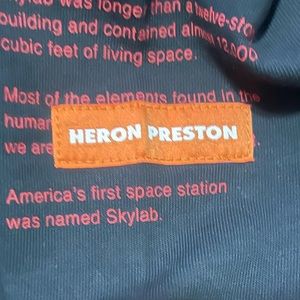 Heron Preston Black nada Facts T-shirt